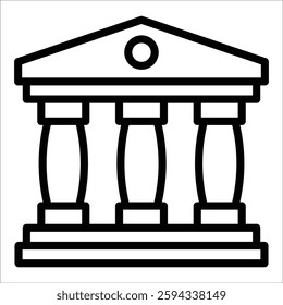 Museum Icon Element For Design