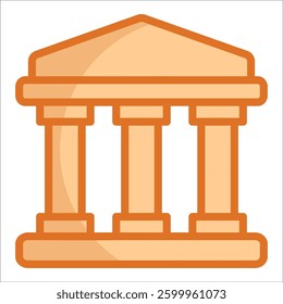 Museum Icon Element For Design