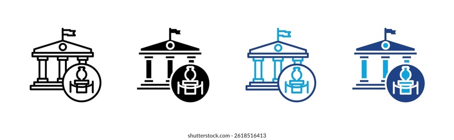 Museum Icon Element For Design