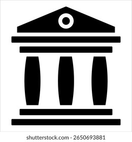 Museum Icon Element For Design