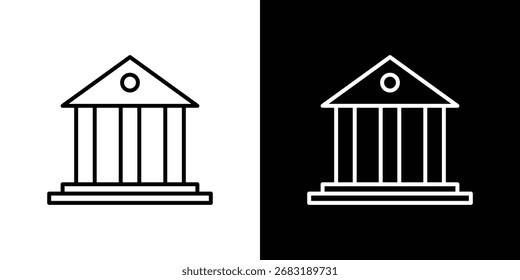 Icono de museo Ilustración. Gráfico de Vector. EPS 10
