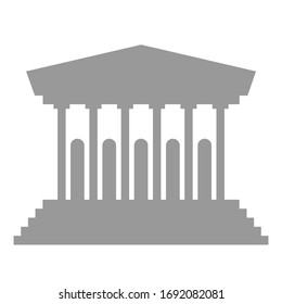 Museum icon isolated on white background