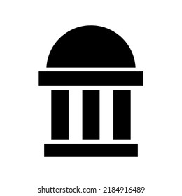 museum icon or logo isolated sign symbol vector illustration - high quality black style vector icons
