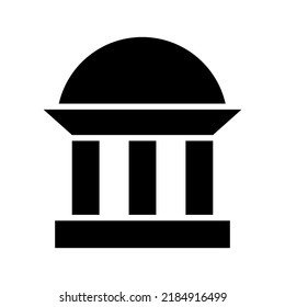 museum icon or logo isolated sign symbol vector illustration - high quality black style vector icons
