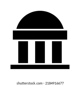 museum icon or logo isolated sign symbol vector illustration - high quality black style vector icons
