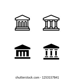 Museum Icon Logo Vector Symbol. Government Icon