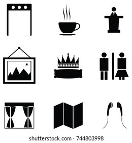 museum icon set