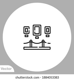 Museum icon sign vector,Symbol, logo illustration for web and mobile