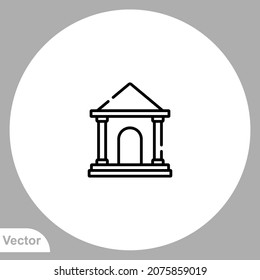 Museum icon sign vector,Symbol, logo illustration for web and mobile