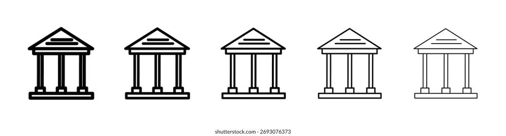 Museum icon Vector Art Illustration