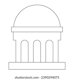 Vektorgrafik-Logo-Vorlage des Museums
