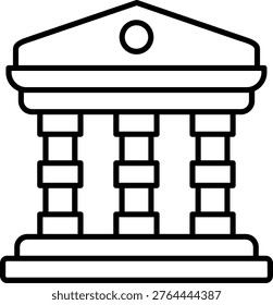 Museum Icon Vector Element line icon design vector icons