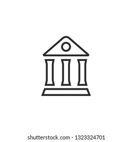 the museum icon vector eps 10