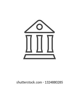 the museum icon vector eps 10