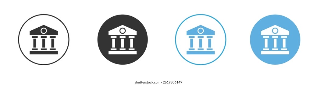 Museum icon Vector Graphic set