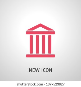 museum icon. Vector illustration EPS 10.