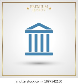 museum icon. Vector illustration EPS 10.