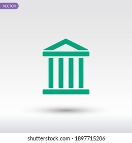 museum icon. Vector illustration EPS 10.