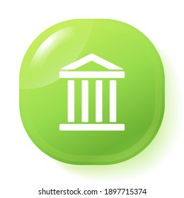 icono del museo. Ilustración del vector EPS 10.