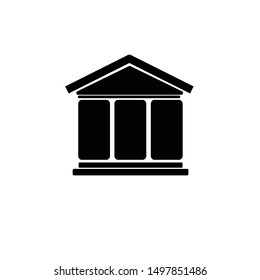 Museum Icon Vector Logo Template
