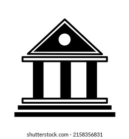 museum icon vector on white background