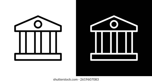 Museum icon Vector symbol in trendy flat style