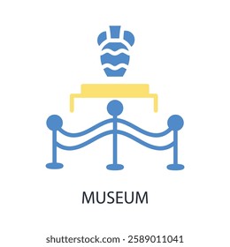 museum icon. vector.Editable stroke.linear style sign for use web design,logo.Symbol illustration.
