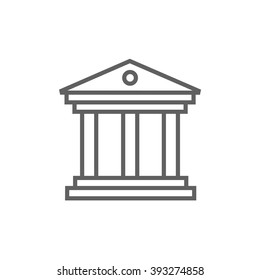 Museum line icon.