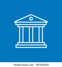 Museum line icon.