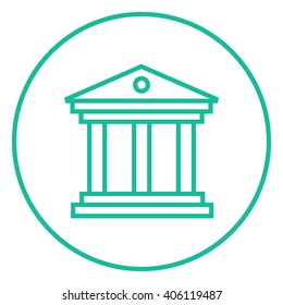Museum line icon.