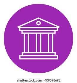 Museum line icon.