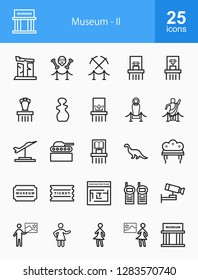 Museum Line Icons