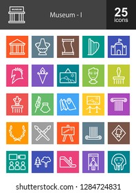 Museum Line Icons