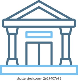Museum Line Two Colour Icon