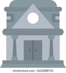 Vektordesign der Museumszeile