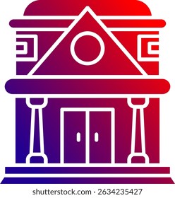 Museum Line vector Icon Design