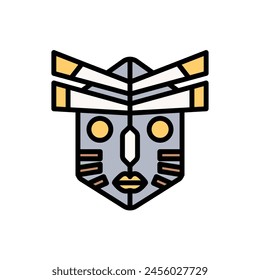 Icono de máscara de museo Ilustración vectorial