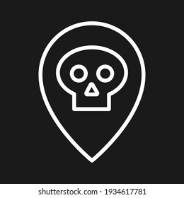 Museum, memorial, cemetry, location icon vector image. Can also be used for Maps and Location. Suitable for use on web apps, mobile apps and print media.