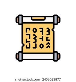 Ilustración vectorial de Iconos de Papiro
