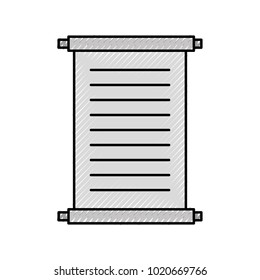 Museum papyrus isolated icon