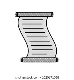 Museum papyrus isolated icon