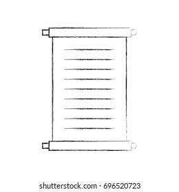 Museum papyrus isolated icon