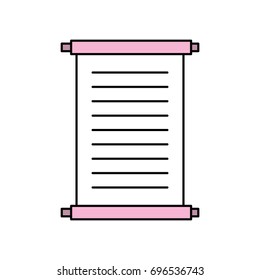 Museum papyrus isolated icon