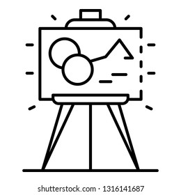 Museum picture icon. Outline museum picture vector icon for web design isolated on white background