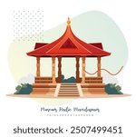 Museum Radio Mandapam - Thiruvananthapuram, Kerala - Stock Illustration as EPS 10 File

 