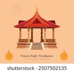 Museum Radio Mandapam - Thiruvananthapuram, Kerala - Stock Illustration as EPS 10 File

 