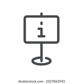 Museum related icon outline and linear vector.