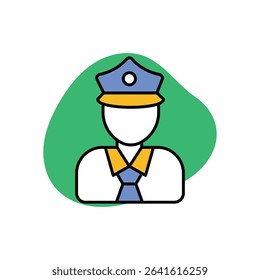 Museum Security Icon vector stock illustration