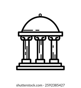 Museum –  simple vector icon