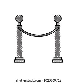 Museum tape isolated icon